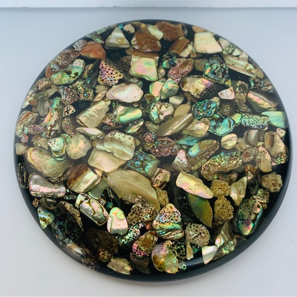 Vintage Kitchen Vintage Mcm Abalone Shell Trivet Poshmark